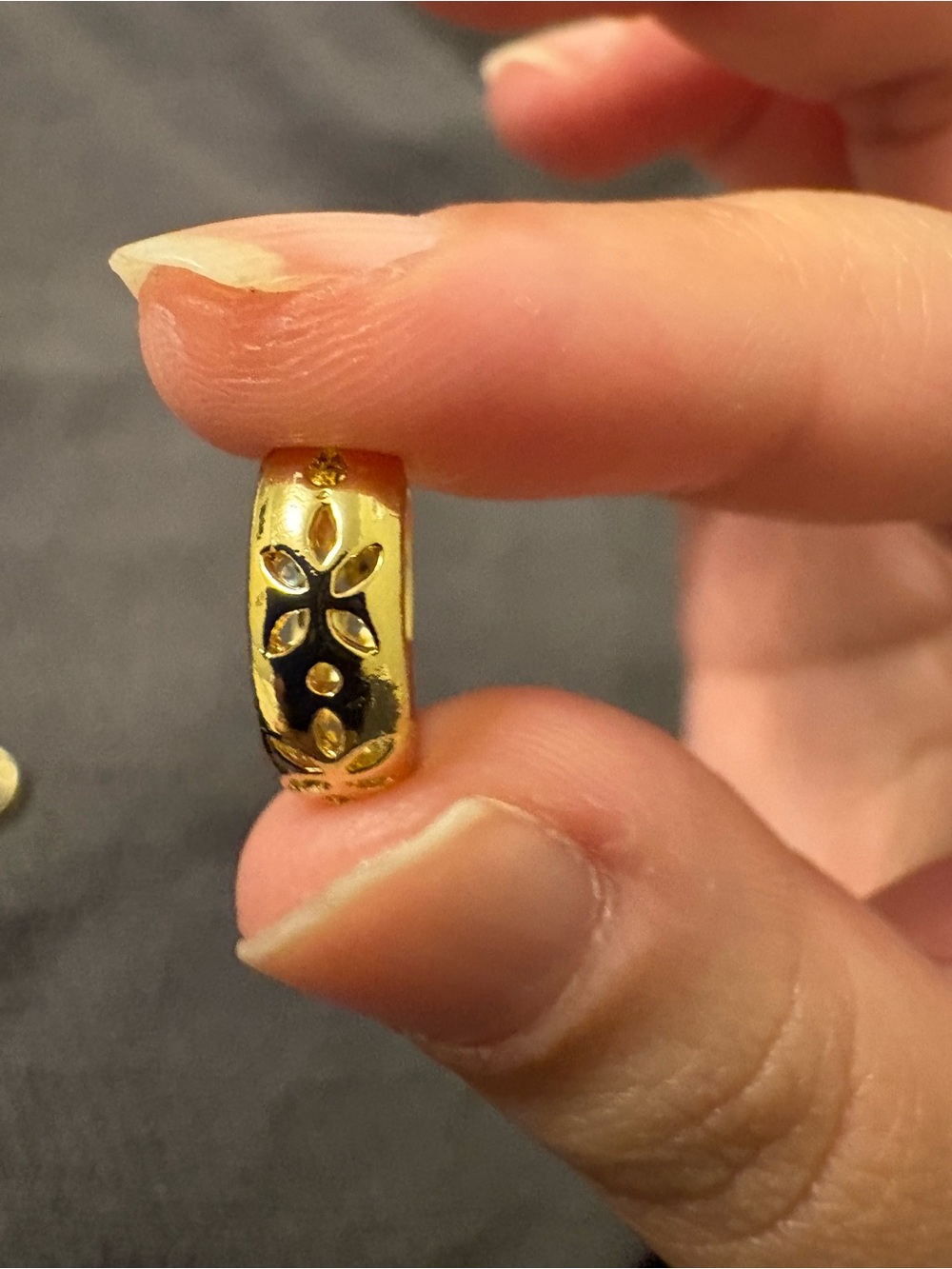 Gold Floral Earrings